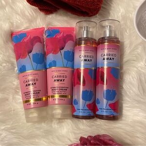 NWT ♥️Carried away Bath and body works 2x fine fragance mist & 2x body cream